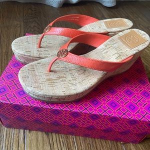 Tory Burch Poppy Red Suzy 75MM Wedge